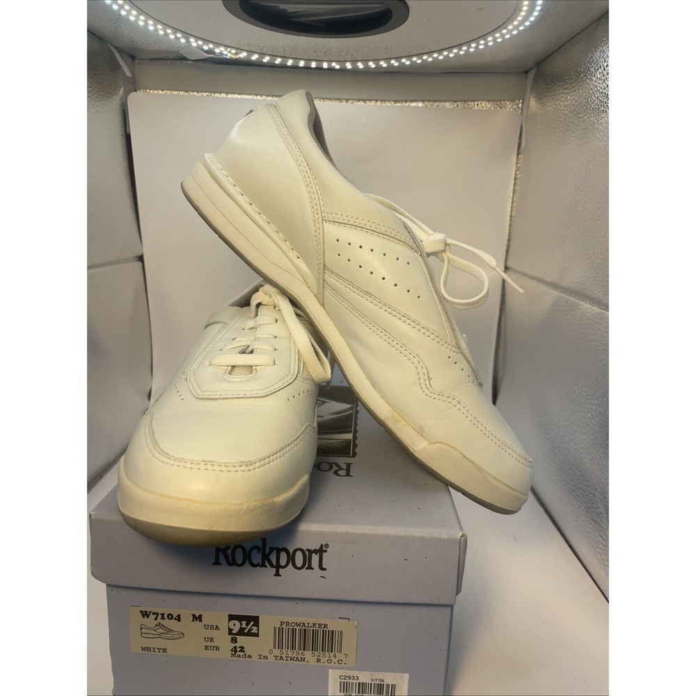 Rockport Walking Shoes Leather ProWalker White Women's 9.5